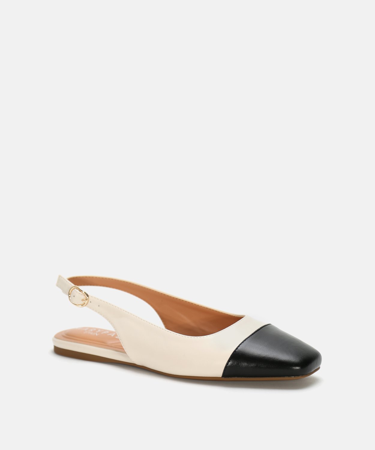 Zapato destalonado contraste